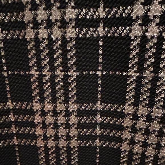 NY&CO Palazzo Pant Black Plaid Metallic 7th Avenue - Picture 4 of 15
